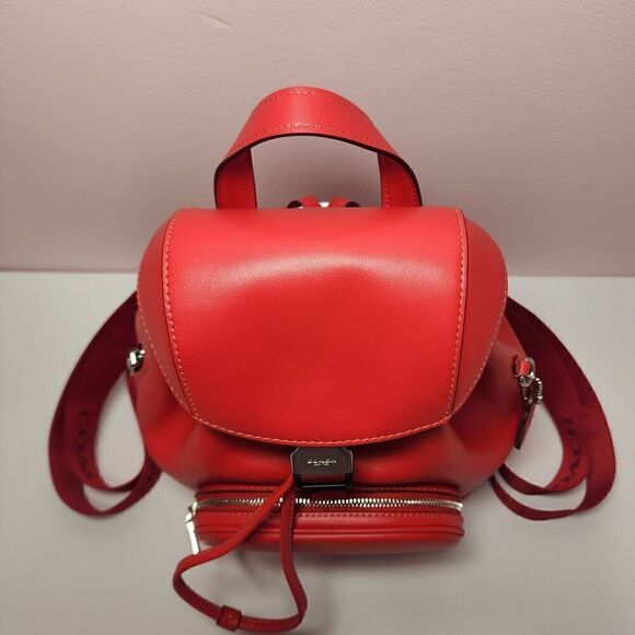 NWT Coach CR100 Pace Backpack Smooth Leather Miami Red - Picture 5 of 7